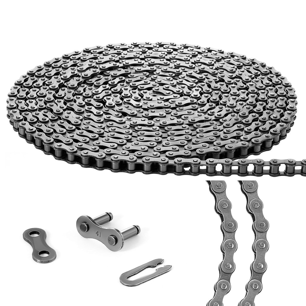 #41 20 ft Roller Chain for Gate Openers Carbon Steel Operator Chain with 2