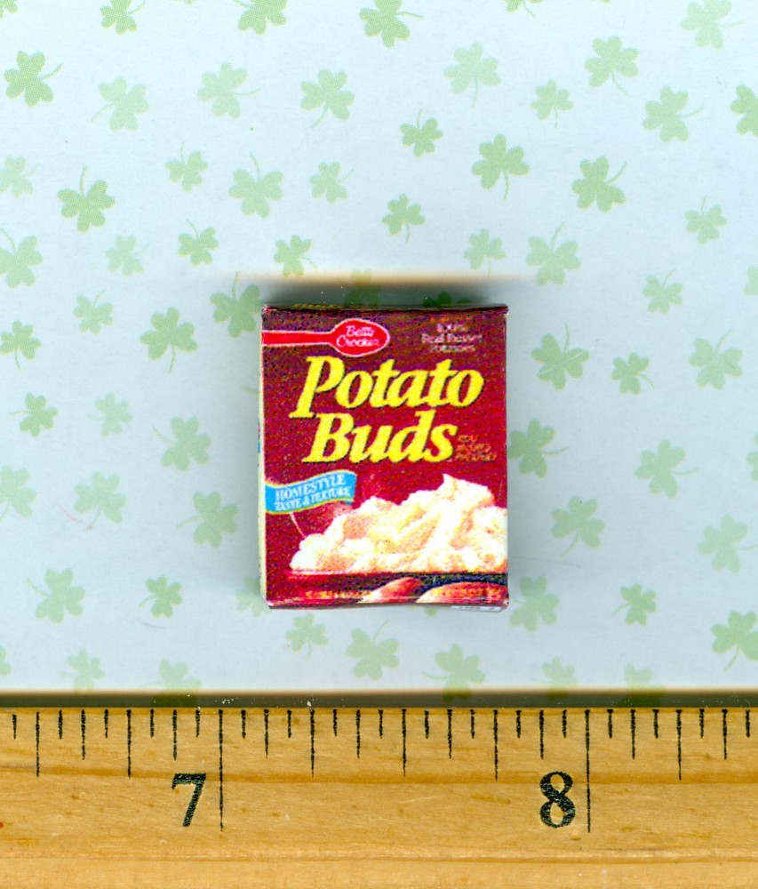 Dollhouse Miniatures Size Instant Mashed Potatoes Box #2