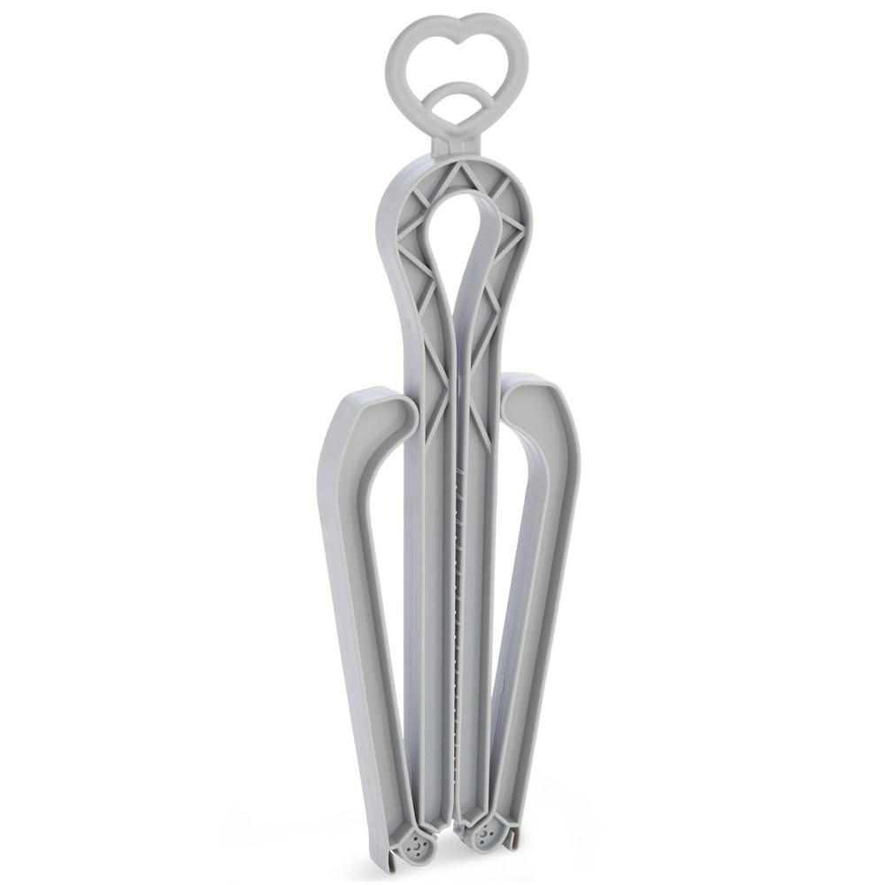 Juvale 6 Pack Folding Boot Shaper Stands for Storage, Grey Clip Support Inserts,