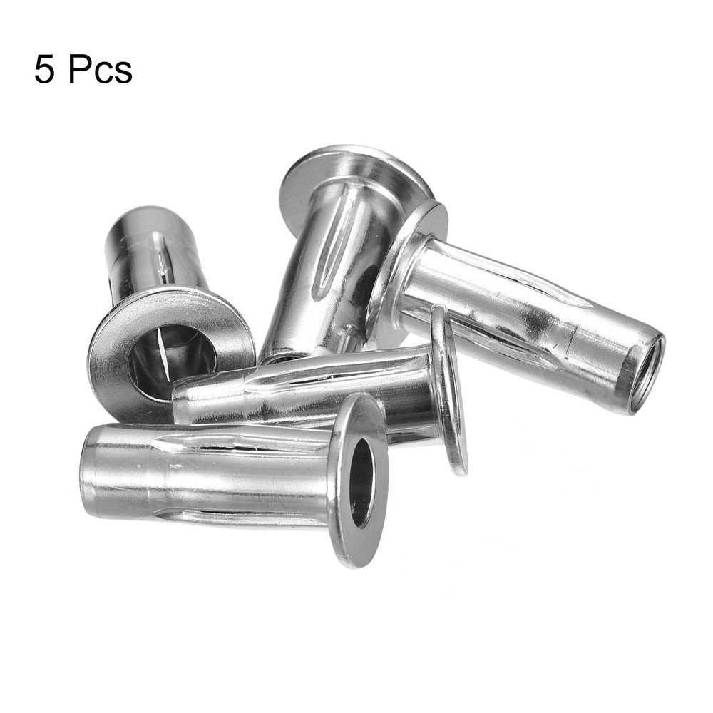 5Pack M8 Multi-Grip Rivet Nuts Pre-Bulbed Insert Nut 304 Stainless Steel