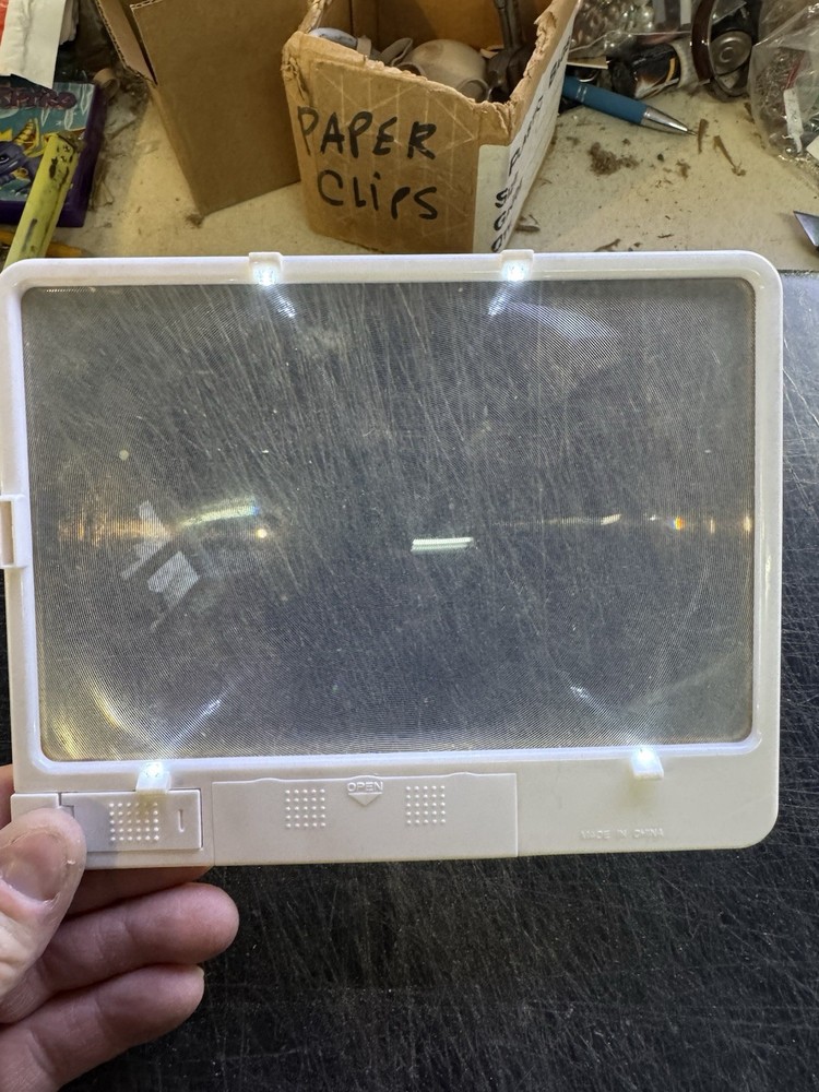 Page Brite Slim Lighted Magnifier For Reading Working