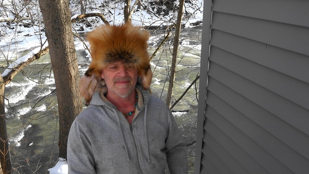 Red fox fur hat