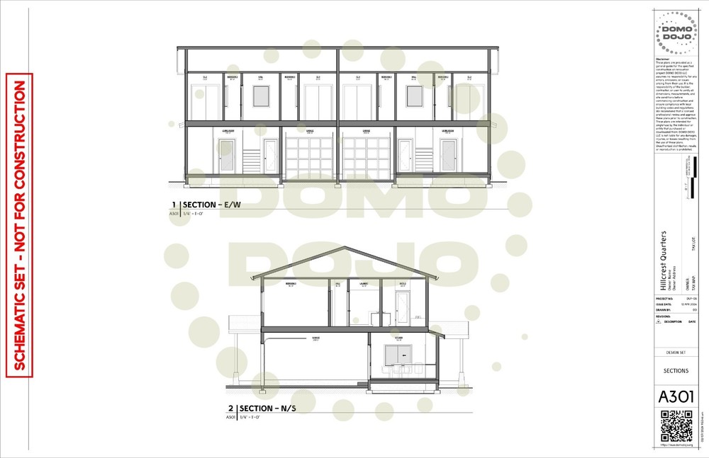 Hillcrest Quarters Duplex Plans – PDF Downloadable Blueprint