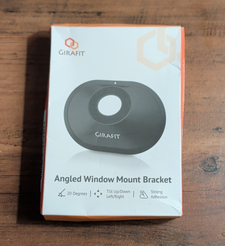 Girafit Angled Window Mount Bracket Black for Camera Tilt Strong Adhesion