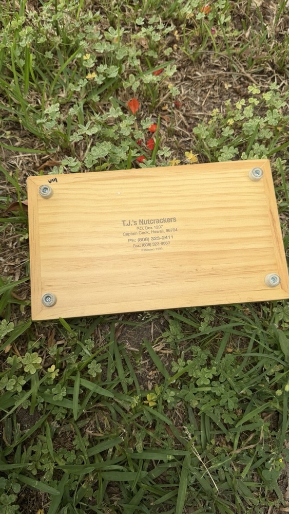 T. J.’s Nutcrackers Macadamia Nut Cracker Hawaiian Made