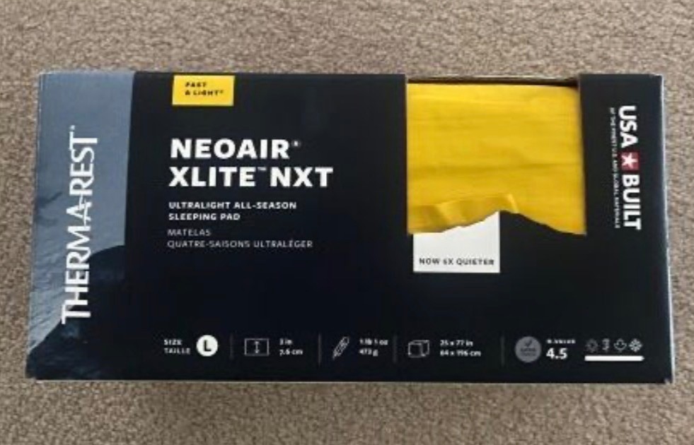 therm-a-rest neoair xlite nxt sleeping pad