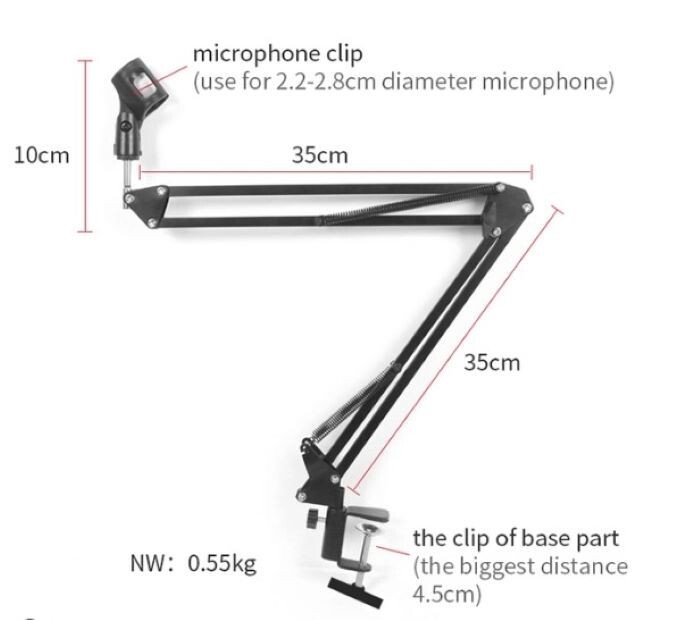 Podcast Mic Boom Arm Stand