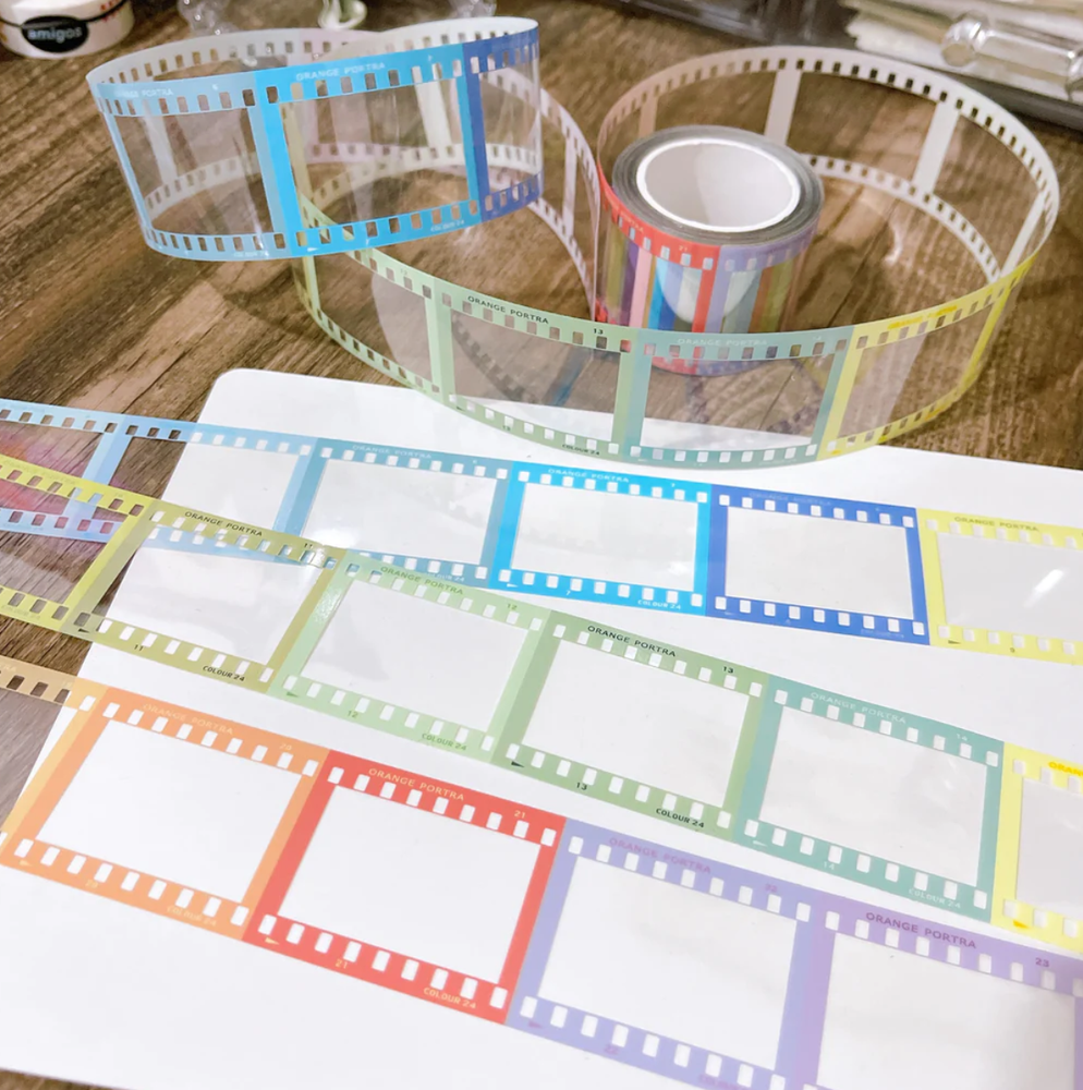 Rainbow Film Strip Glossy PET Tape SAMPLE LOOP