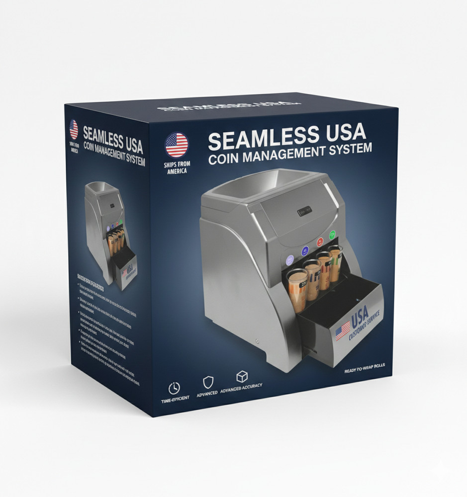 High-Speed Automatic Coin Sorter and Value Organizer