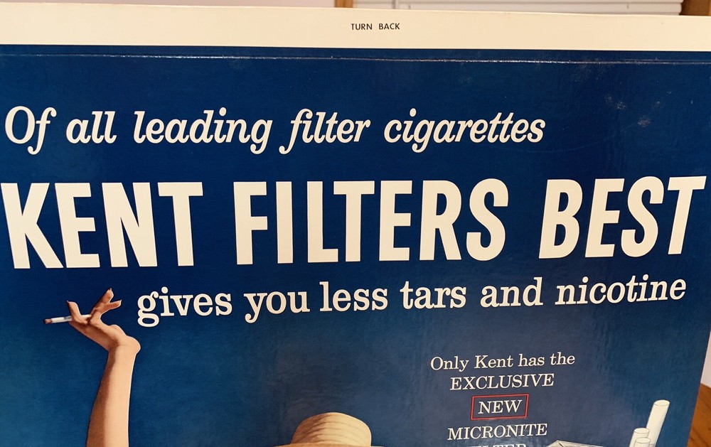 Kent cigarette Litho easel back