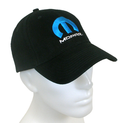 Mopar Logo Black Baseball Cap