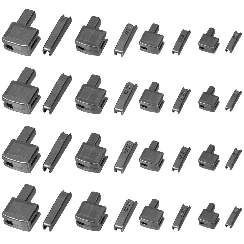 16 Sets Zipper Bottom Stops Universal Repair Accessory Fasteners