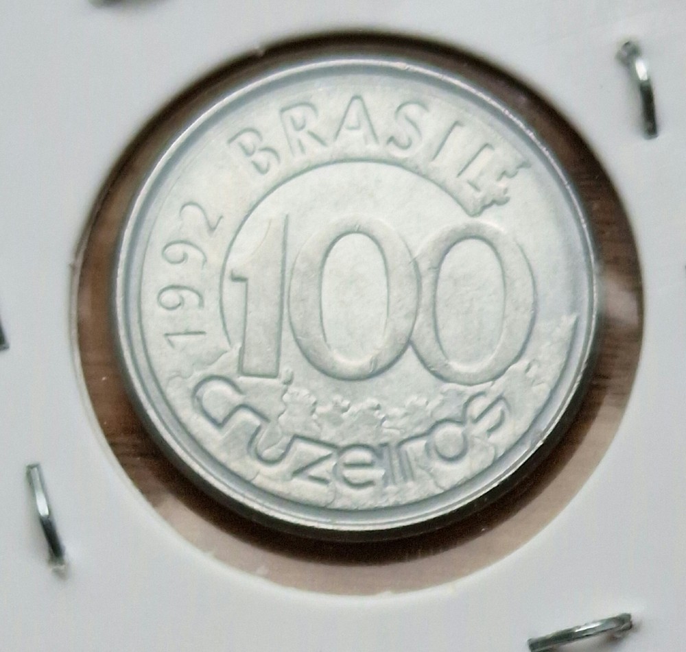 BRAZIL 1992 100c UNCIRCULATED coin MANATEE