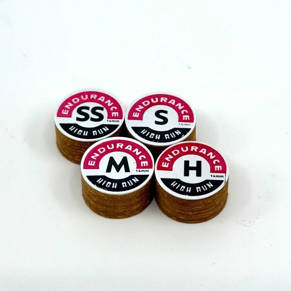 Pool Cue Tip | Endurance™ High Run Brown | 14mm, 8 layer