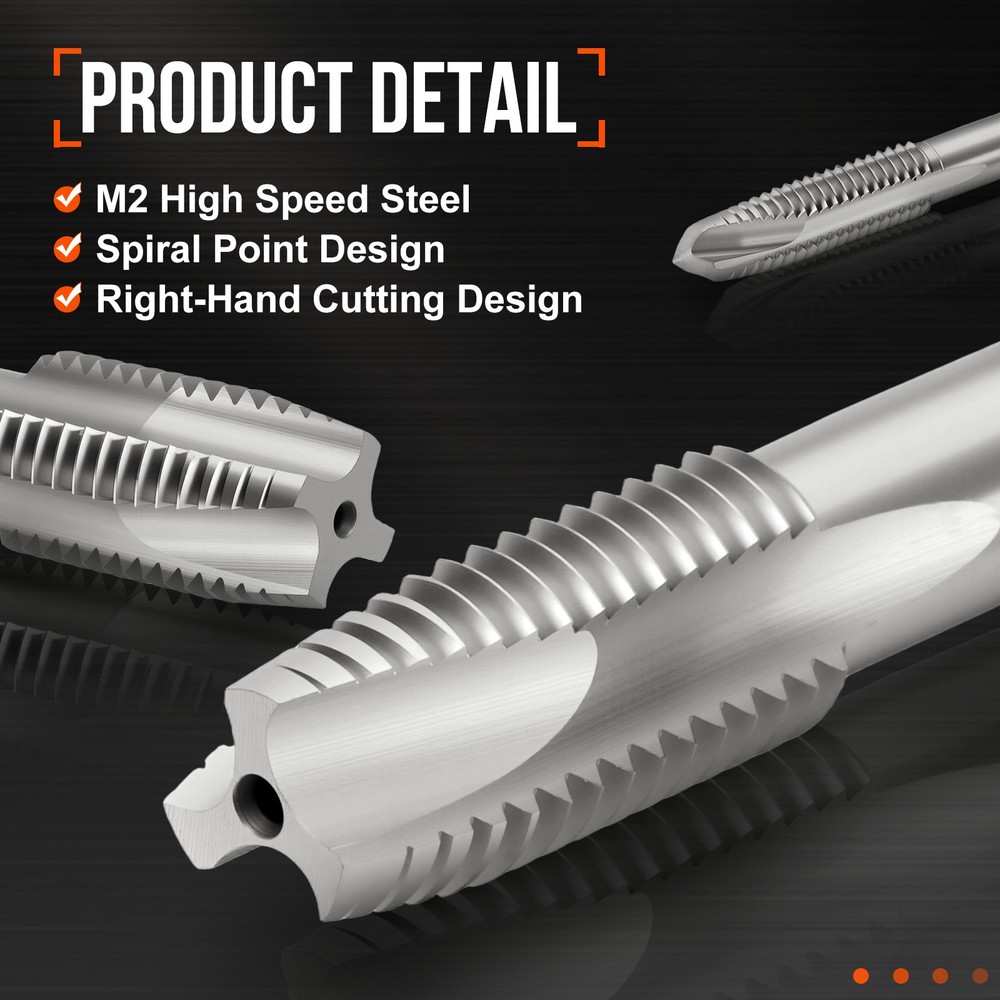 4-40 UNC Spiral Point Plug Threading Tap Polished Screw Tapping