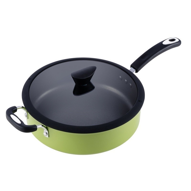 Nonstick Ceramic Sauce Pan Induction Safe Scratch Resistant Kitchen Cookware 5L