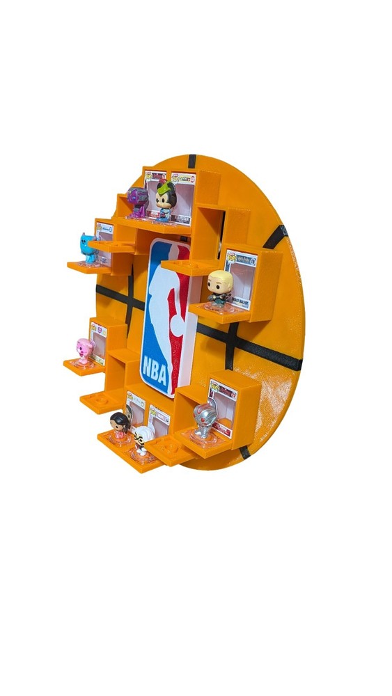 NBA Basketball Bitty Pop Display (Holds 12) 3D Printed