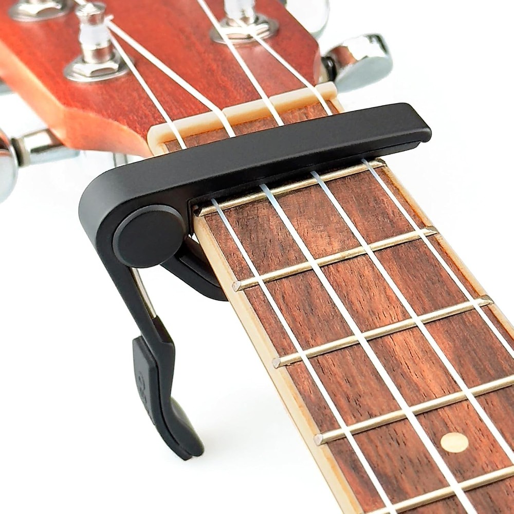 Pro Ukulele Capo for All Sizes, Quick-Release, Black