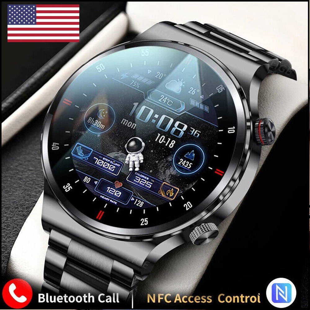 Bluetooth Talking Smart Watch NFC New Waterproof HD Screen For Android IOS Syste