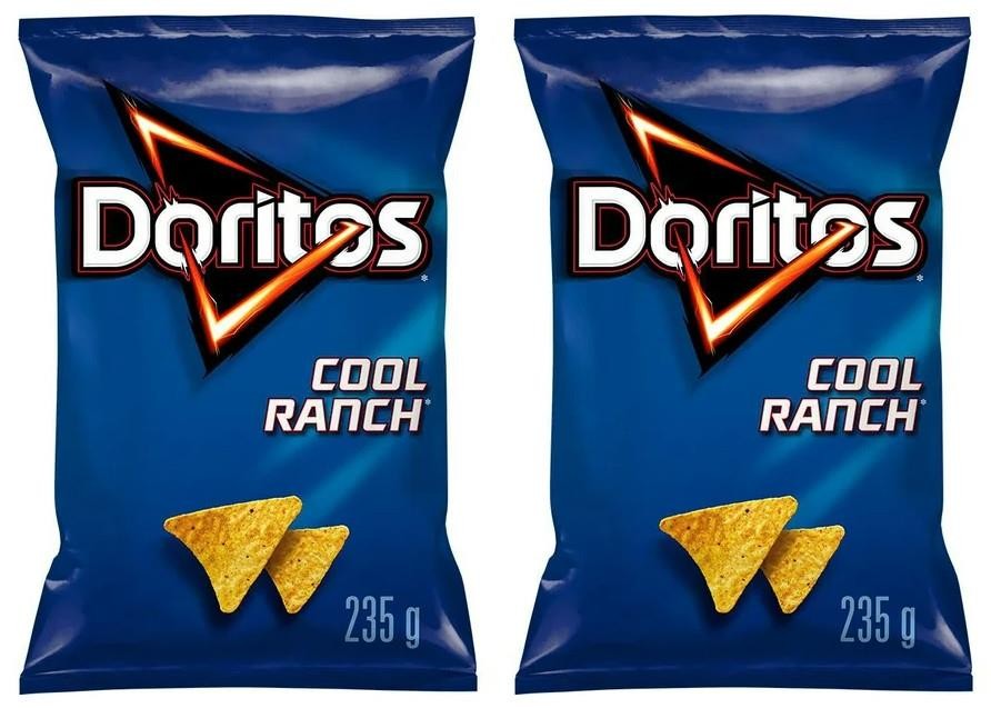 Doritos Cool Ranch Flavored Tortilla Chips, 235g (2 Pack)