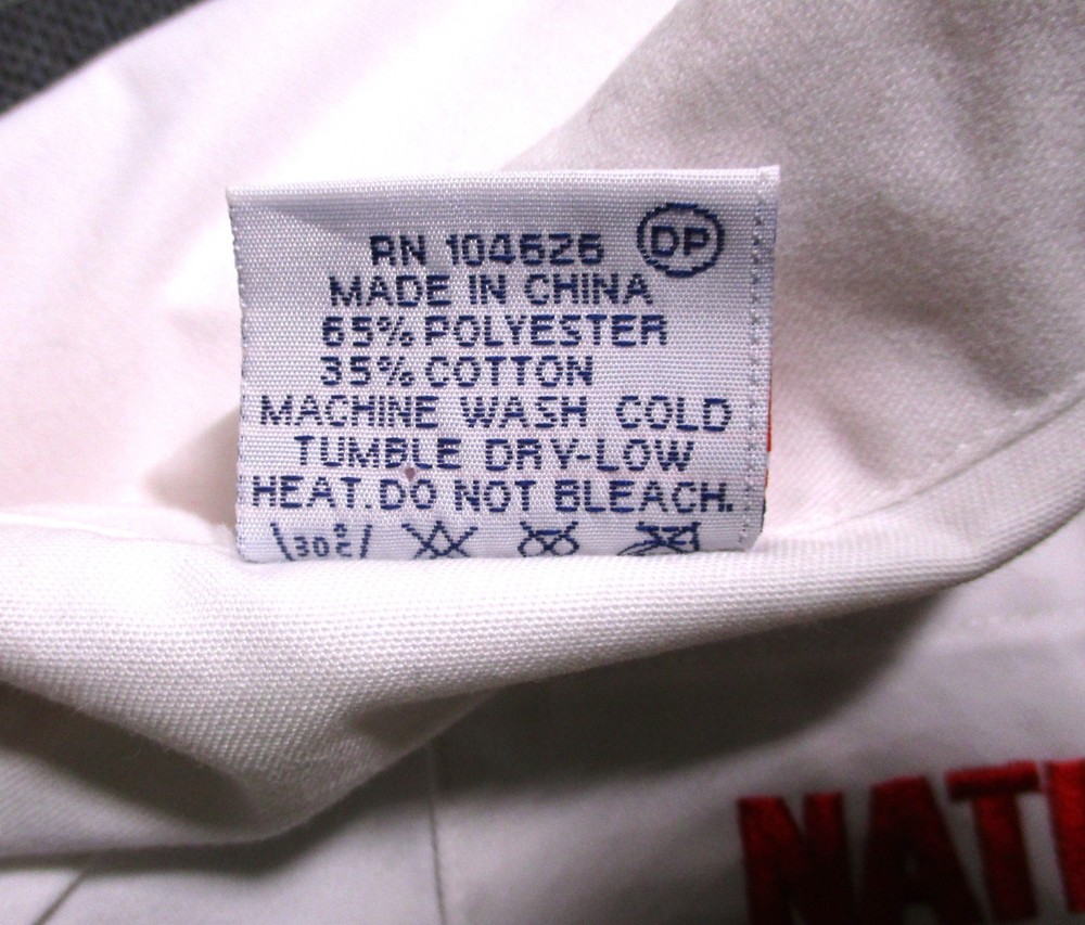 National Guard Adult Laboratory Coat, White, Polyester Blend, Size L, EUC