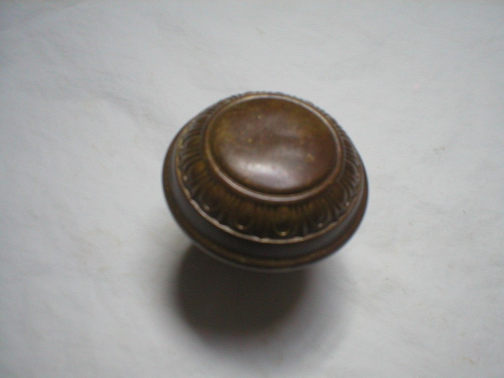 Antique Solid Brass Egg and Dart Doorknob