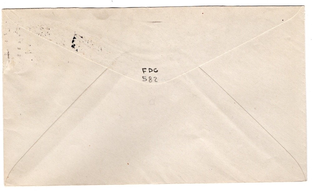 #582 Warren G. Harding 1 1/2c First Day Cover 1925 - C.E. Nickles