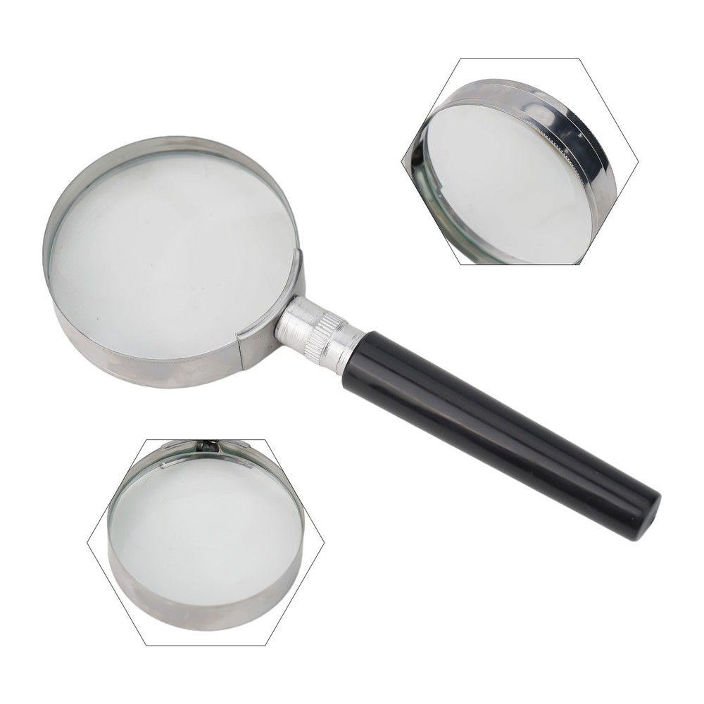 Magnifier Magnifier Magnifying 50mm Compact Glass Handle Lightweight 1pcs