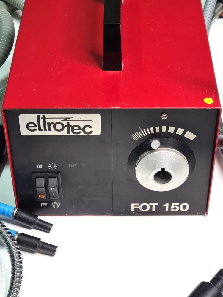 Eltrotec Cold Light Source FOT 150 +6Pcs. Volpi Microscope optics.