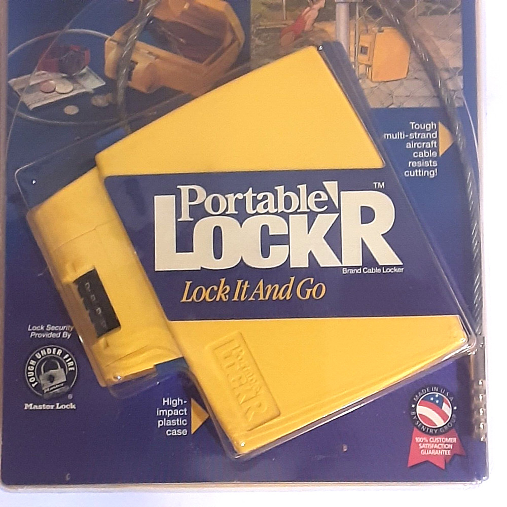 SENTRY PORTABLE LOCK R MASTER LOCK WITH CABLE LOCK