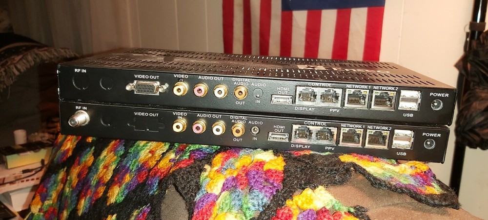Enseo, media boxes, as is, they do power on.