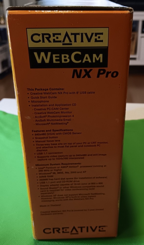 Creative New Webcam NX PRO Web Cam *New Unused*