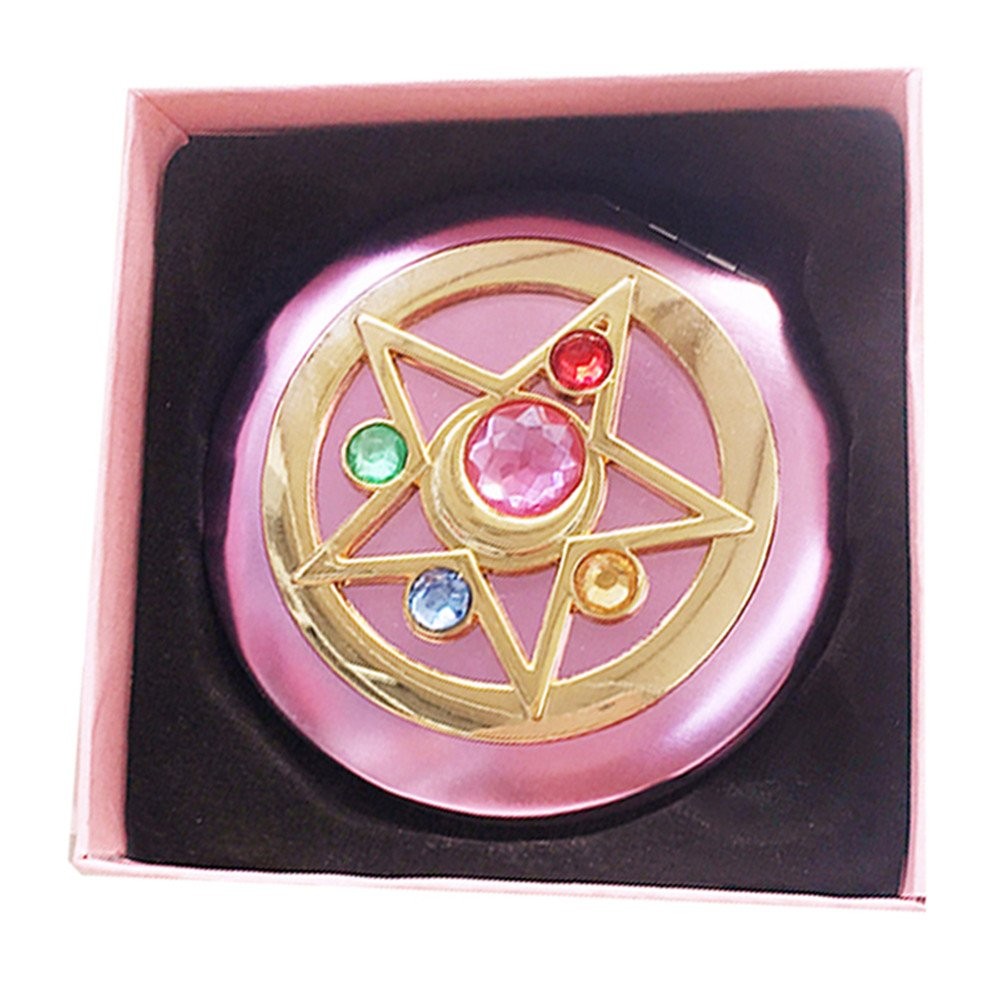 Shopular Moonlight Memory Crystal Star Mirror Case, Cosmetic, Makeup, Gift