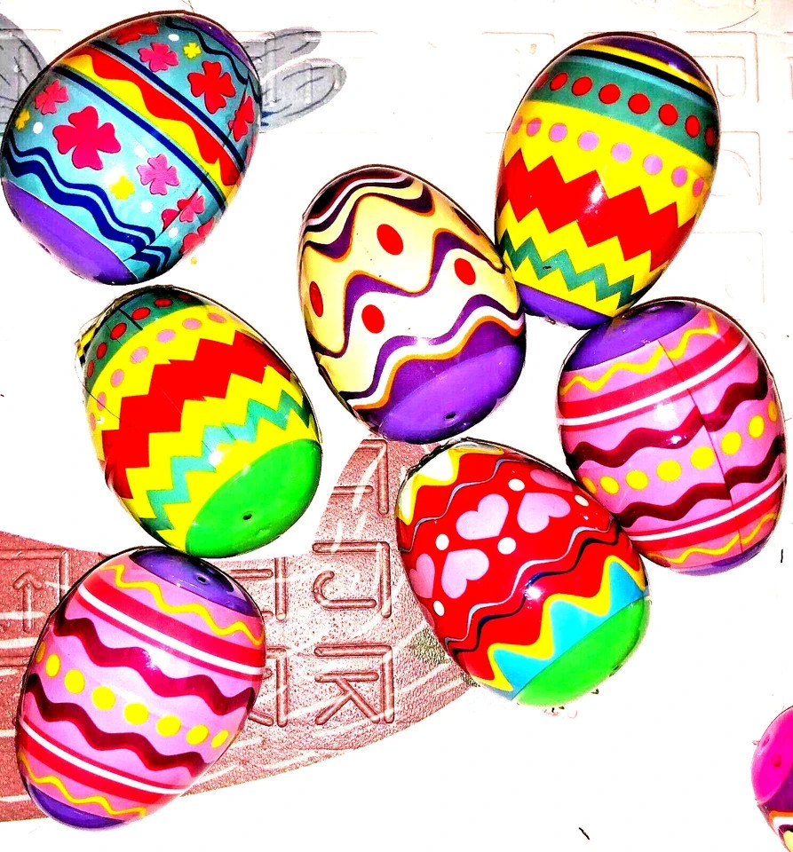 24 PCS Filled Easter Eggs with Fidget Toys, Prefilled Colourful Plastic
