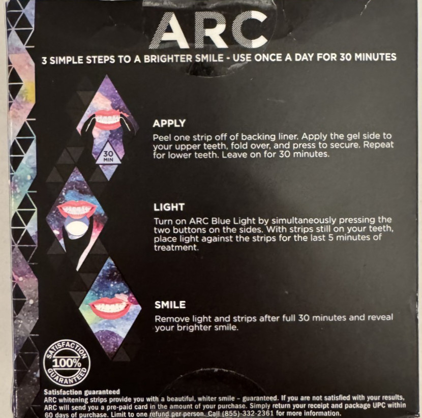 ARC Blue Light Teeth Whitening Kit