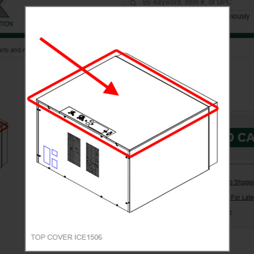 TOP COVER ICE1506 #3021931-01