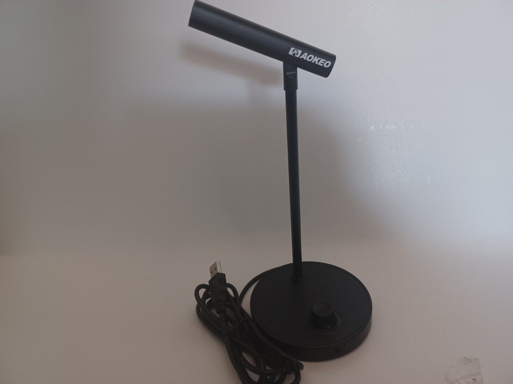 Aokeo USB Computer Microphone Noise-Cancelling Recording Desktop Mic for PC/L...