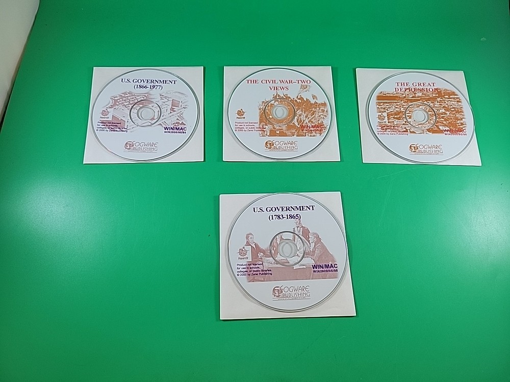 2002 Fogware U.S. HISTORY CD-ROM