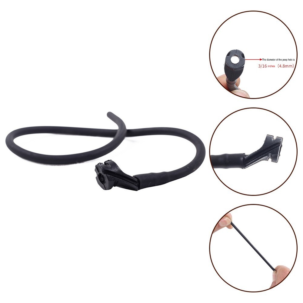 High Strength Rubber Peep Hole Sight for Compound Bow For Hunting 30cm
