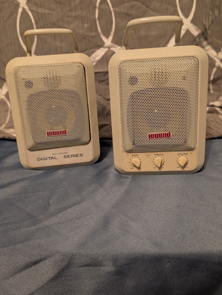 Vintage 90s Legend" brand portable computer speaker UNTESTED