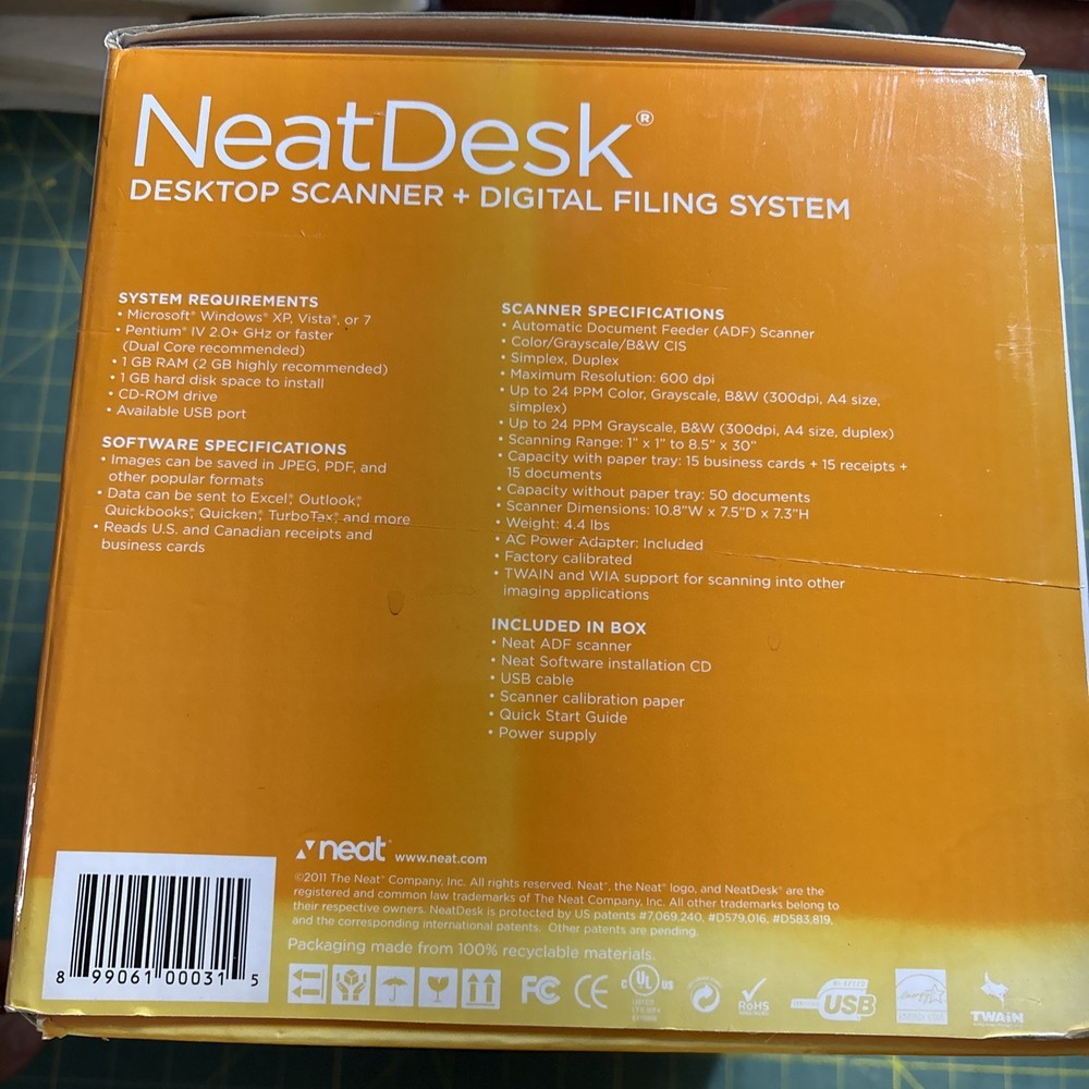 NeatDesk Desktop Scanner and Digital Filing System
