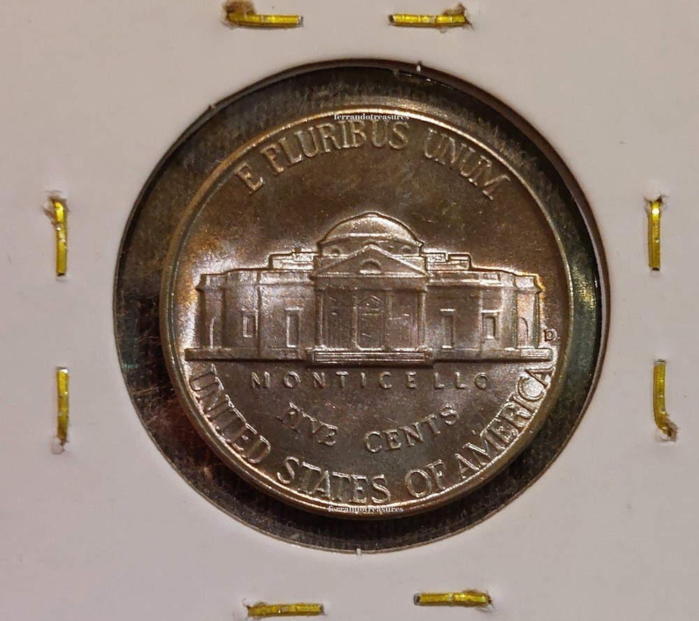 1946-D JEFFERSON NICKEL GEM BU+ UNCIRCULATED 5+ FULL STEPS - WOW