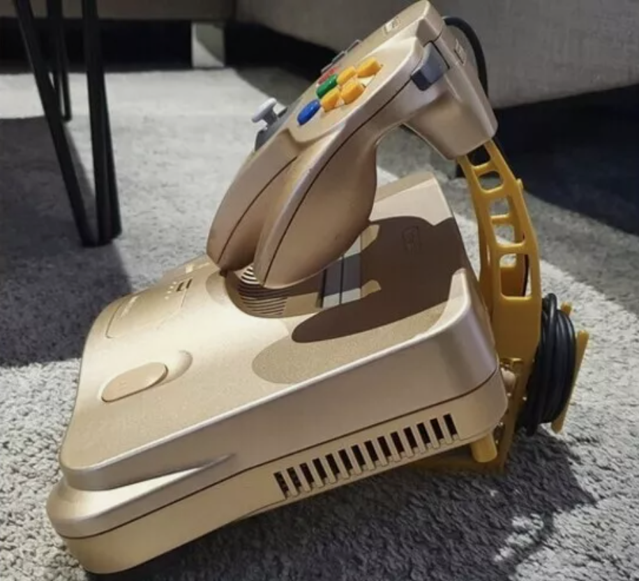 Nintendo 64 N64 Console Display Stand w/ Floating Controller Mount