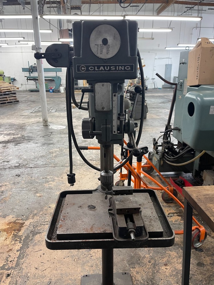 CLAUSING DRILL PRESS 3 PHASE WITH VISE