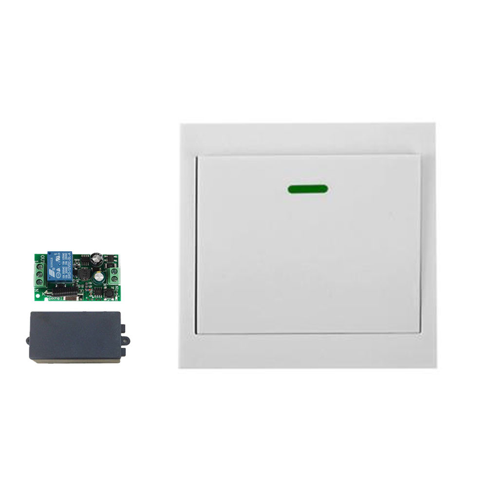 433MHZ Wireless Smart Lamp Light Wall Switch + Remote 86 Wall Panel Transmitter