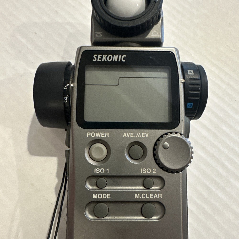 SEKONIC L-608 Digital Master Light Meter Spot Meter Works! 24ap