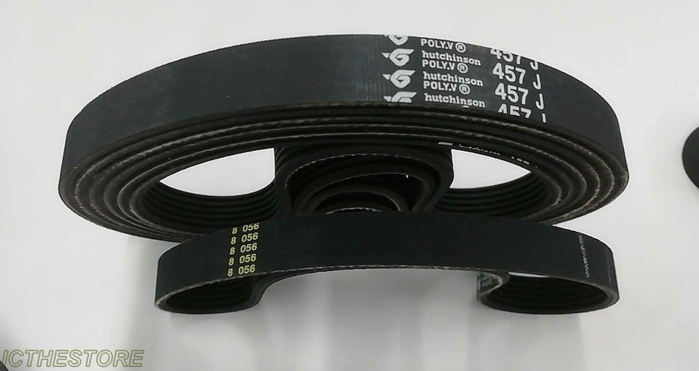2pc POLY.V 457J Traction belt Width 14mm thickness 3.4mm extent 457mm