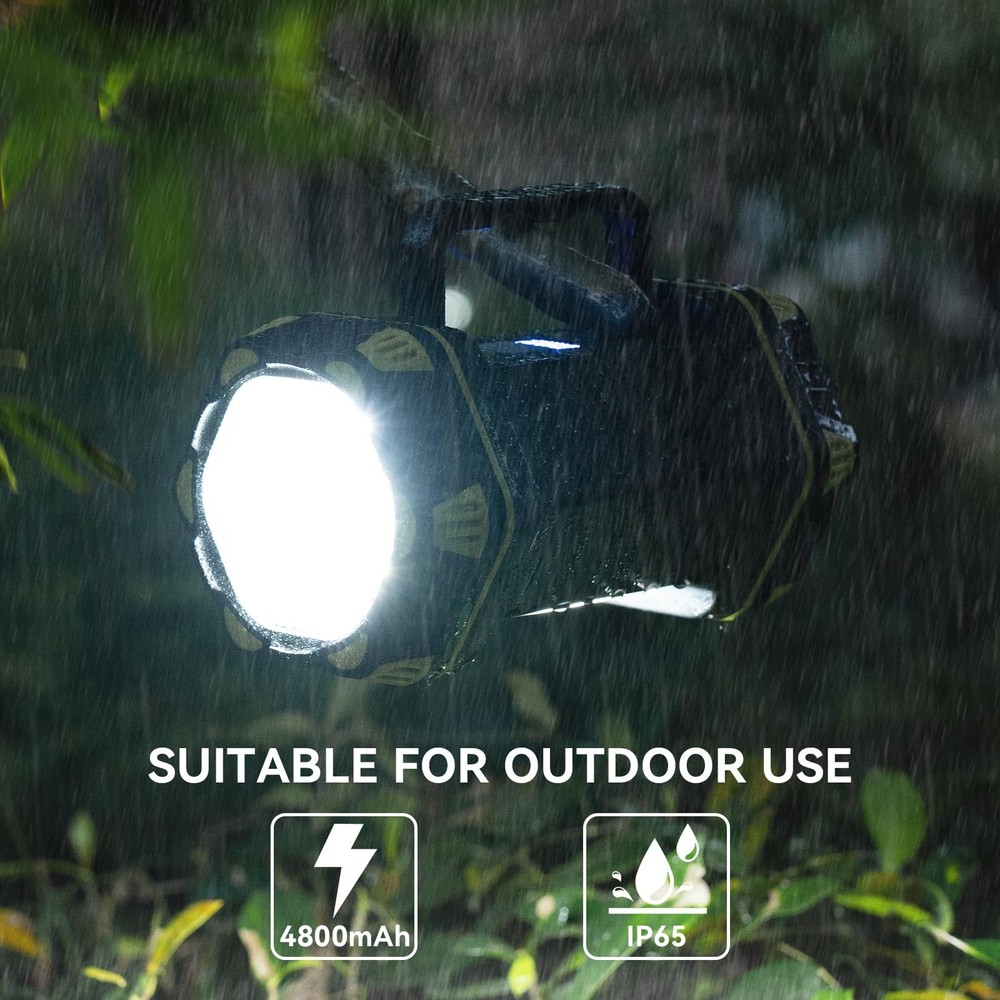AlpsWolf 2 Pack Camping Lantern Rechargeable, LED Flashlight, Green
