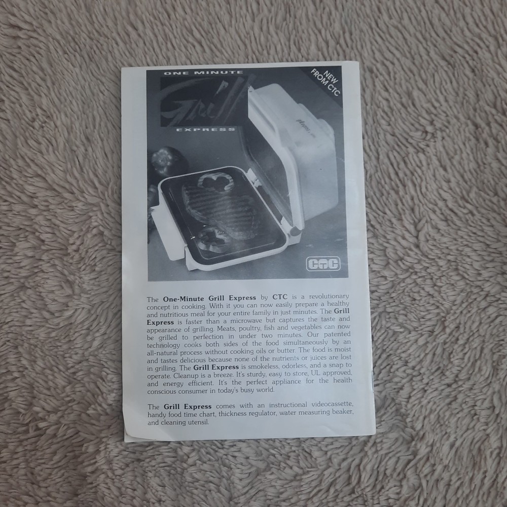 CREATIVE TECHNOLOGIES PASTA EXPRESS X2000/3000 Instructions & Recipe Book