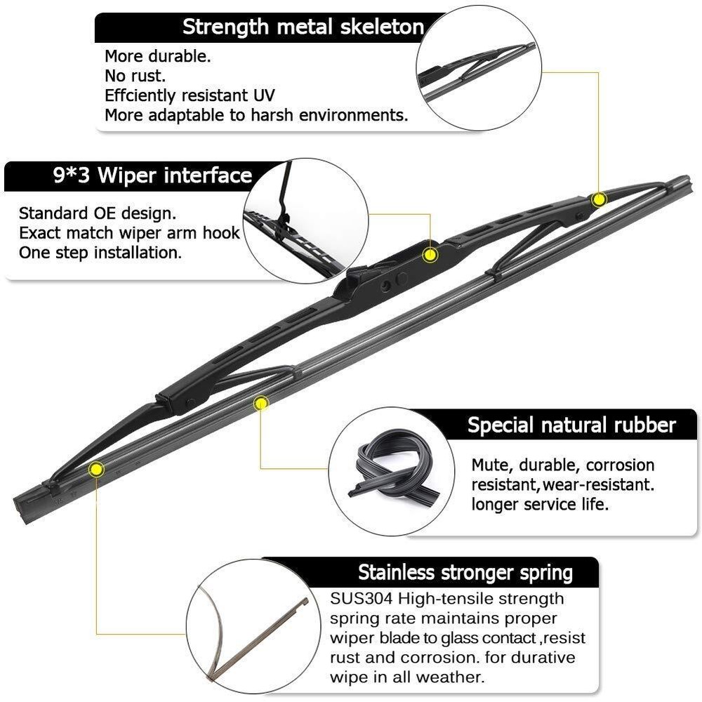 OEM Windshield Wiper Blade Replacement for Chevy Blazer 2019-2021 2022 2023